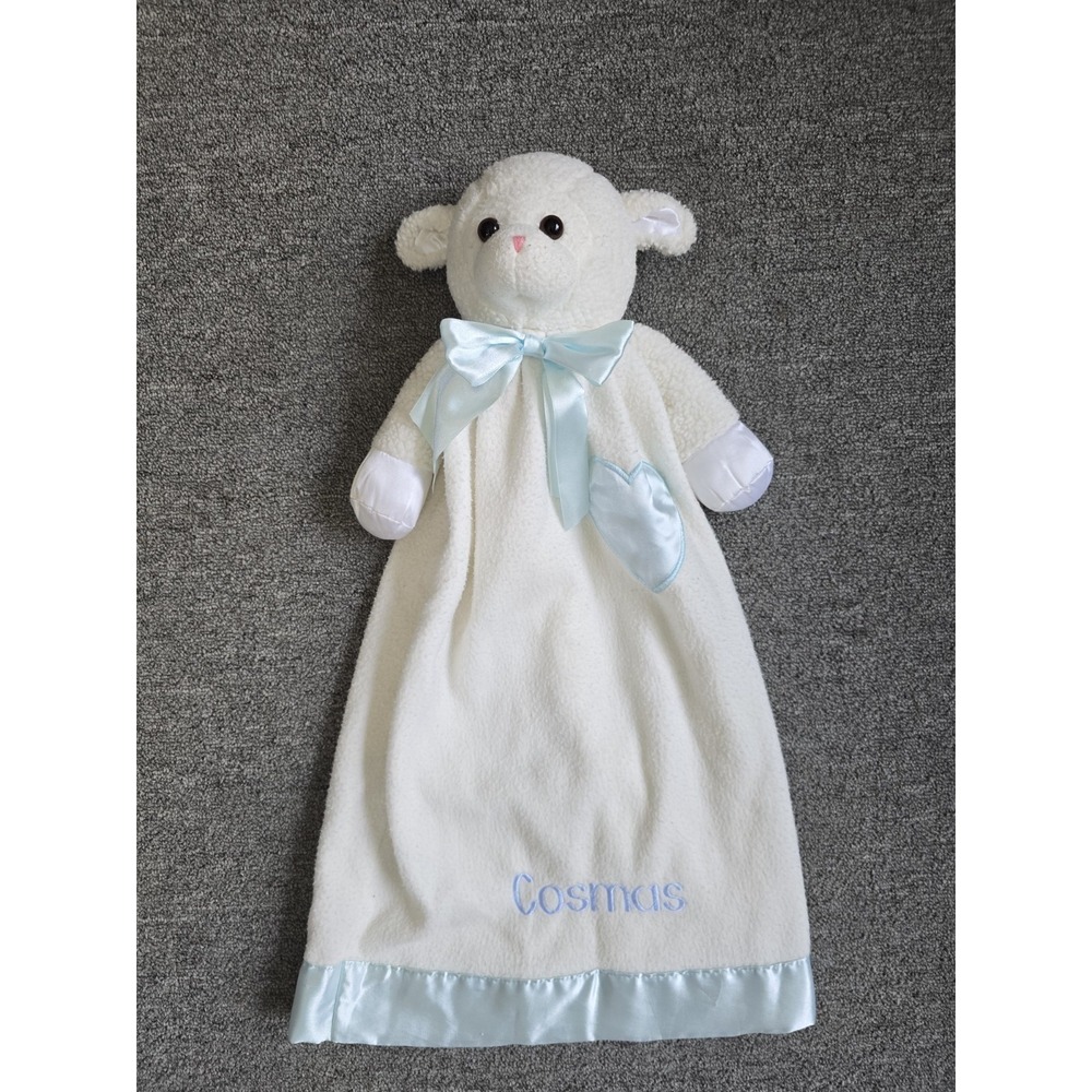 Komet Creations Lovie Babies Security Blanket Lovey Bear Embroidered Cosmas